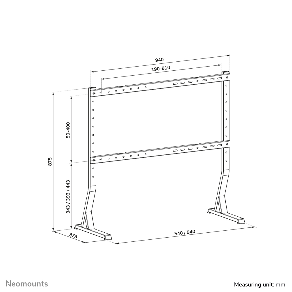 Neomounts TV Tischständer VESA 600x400 DS45-430BL18