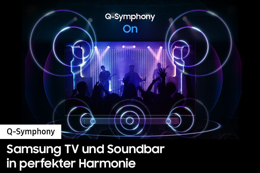 TV, Soundbar, People, Stage, Neon lights