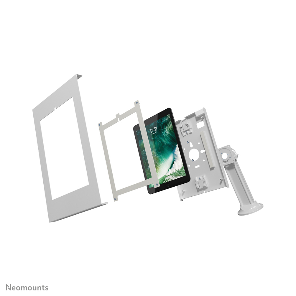 Neomounts Tischhalterung für Tablets - -25,4 mm (-1 Zoll) - -25,4 mm (-1 Zoll) - Weiß - 90 Grad  - 75 Grad  - -1 kg