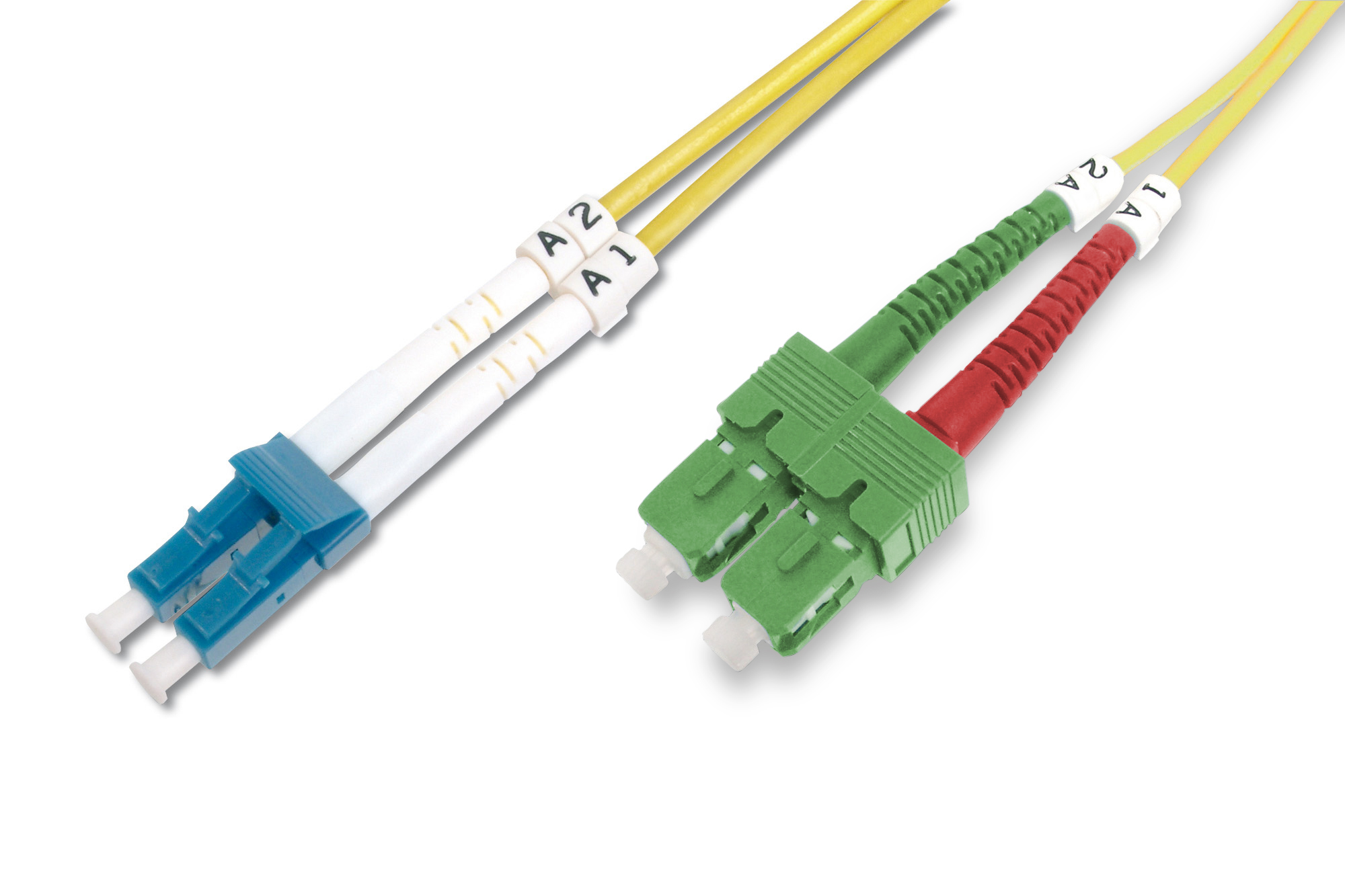 DIGITUS DK-292SCA3LC-02 Fiber Optic Singlemode Patchkabel SC ( APC ) to LC ( PC ) Kabel