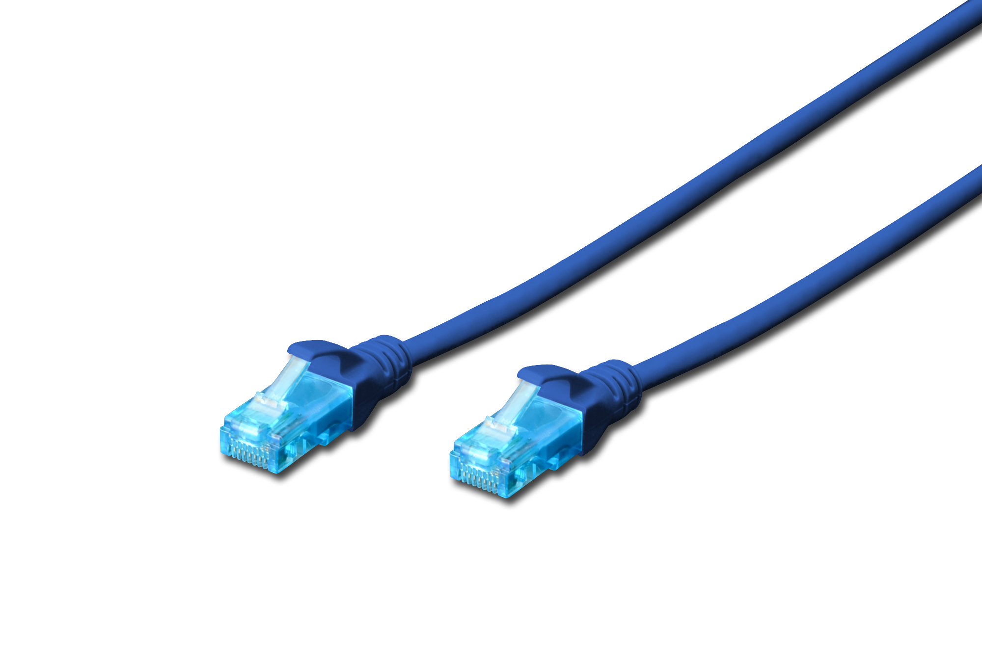 DIGITUS DK-1512-010/B CAT 5e U/UTP Patchkabel Kabel, Rauchrohr