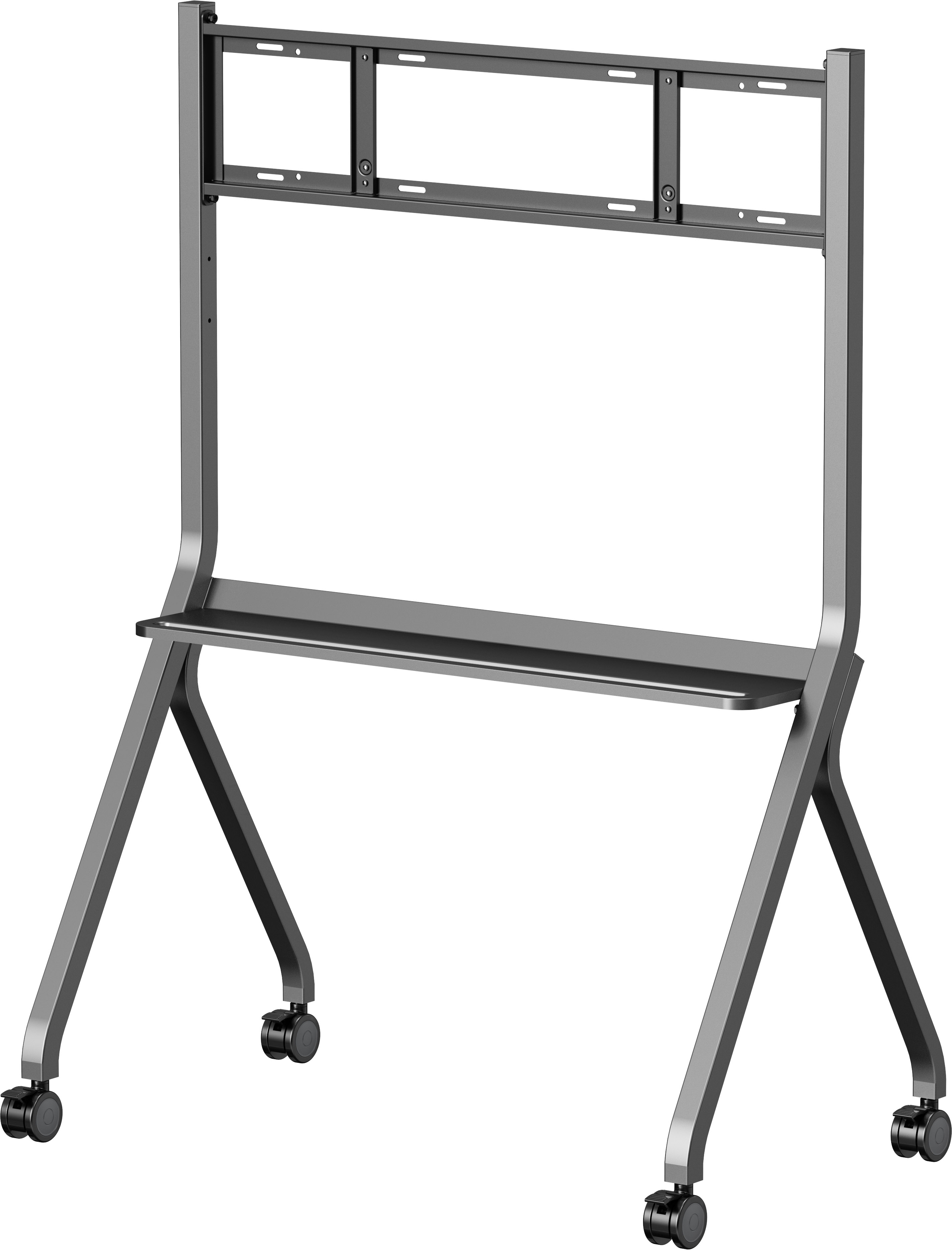 TV-Wetterstativ, Bildschirmhalter, Stativrahmen, Metallkonstruktion, Rollfüße