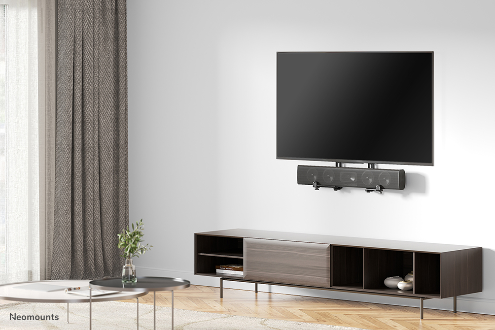 Neomounts Videobar-/Sounbar-/Lautsprecher-Halterung - Wand - 15 kg - Schwarz - Wand - China - 437 mm