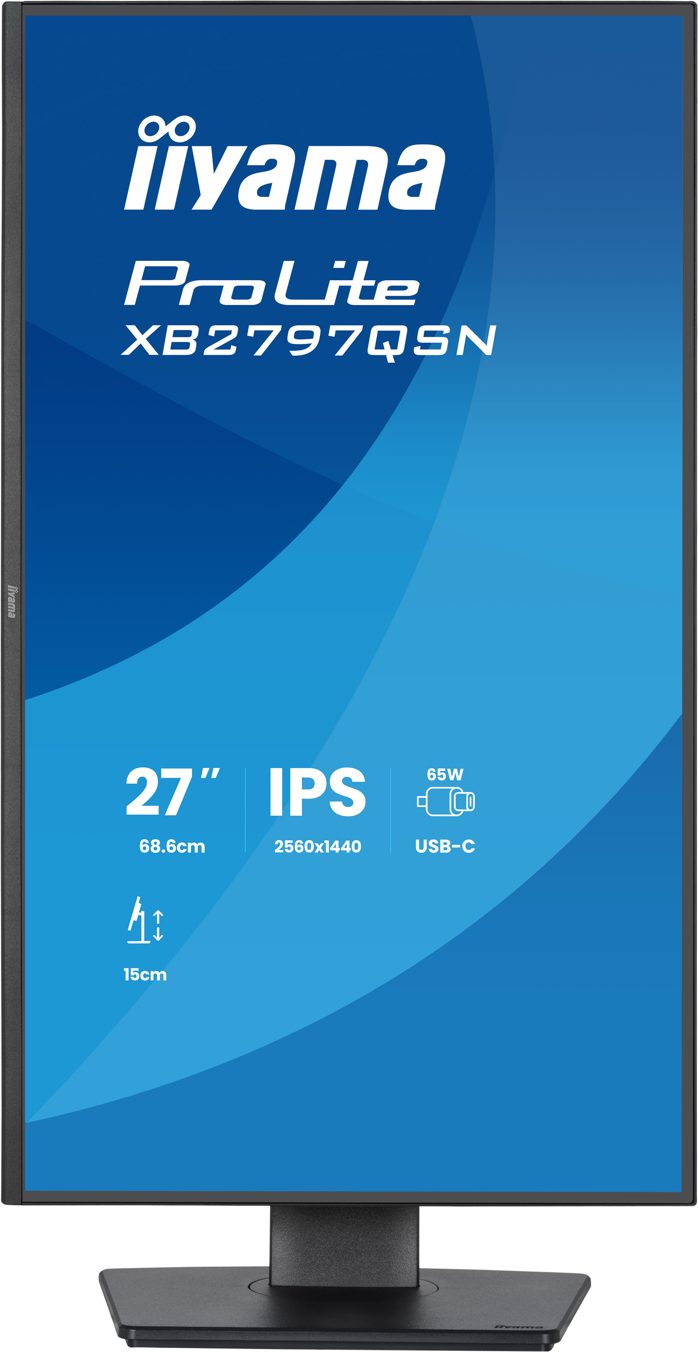 27 Zoll, IPS, LED, USB-C, Monitorständer