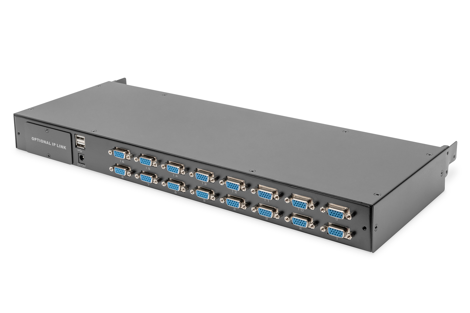 DIGITUS DS-72214 Modularer KVM Switch 16 Port VGA, Aufrüstkit, kaskadierbar, opt. IP Zugriff DIGITUS DS-72214 Modularer KVM Switch 16 Port VGA, Aufrüstkit, kaskadierbar, opt. IP Zugriff