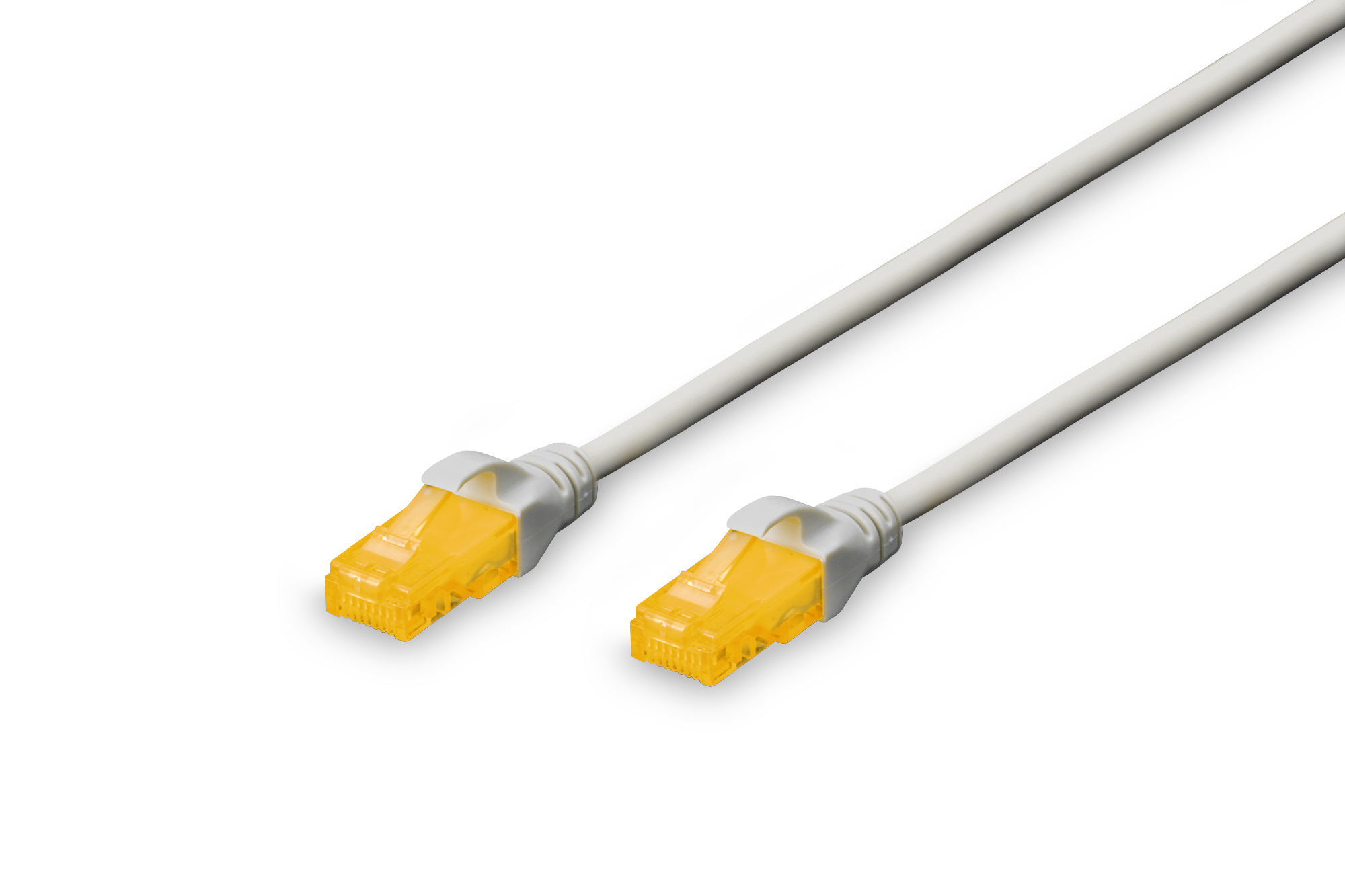 Netzwerkverkabelung, RJ45, Ethernet-Kabel, LAN-Kabel, Cat5e/Cat6 (gelb)