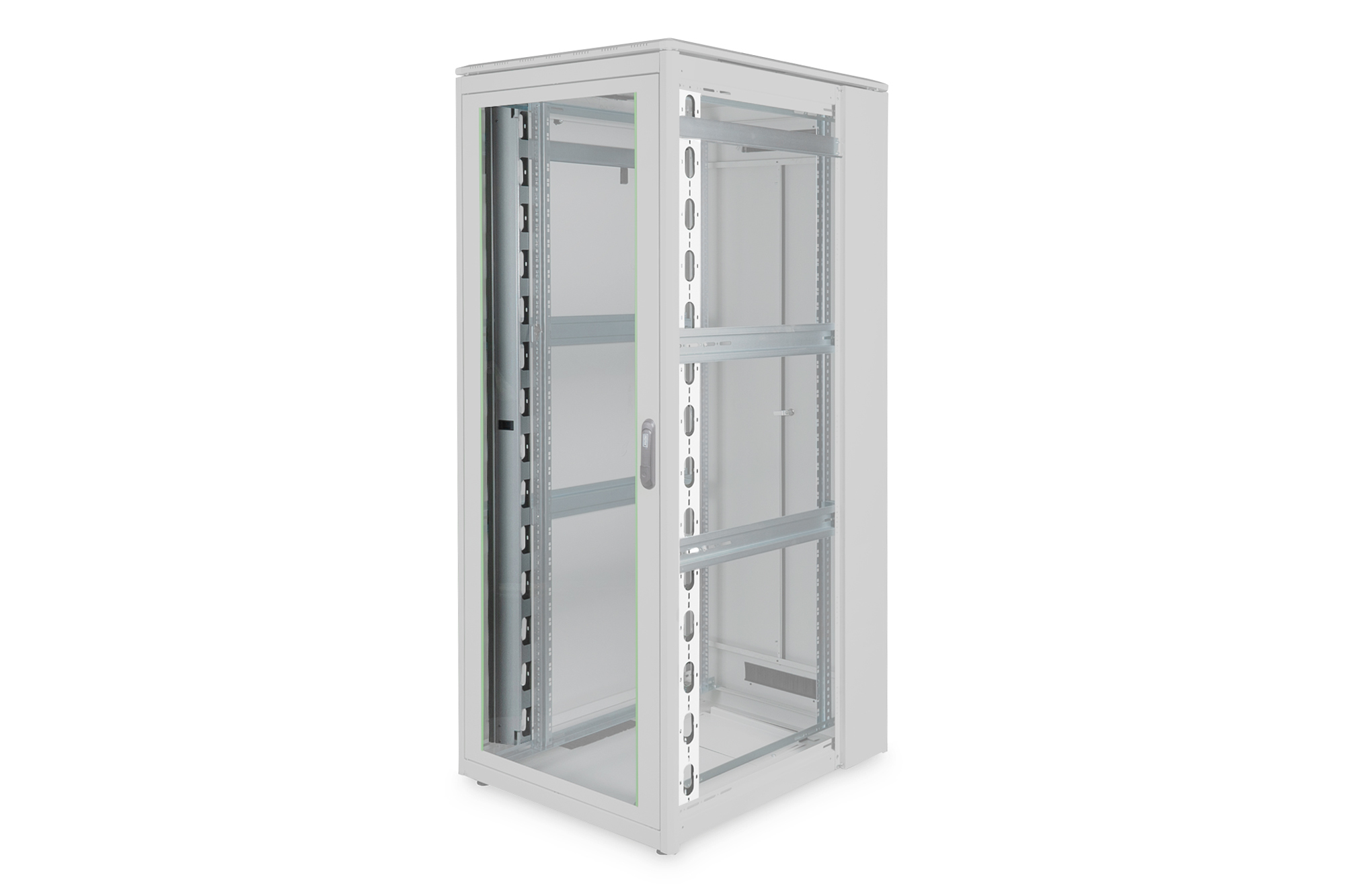 Serverschrank, Gehäuse, Glashalterung, Schwenkrahmen, Metallrahmen