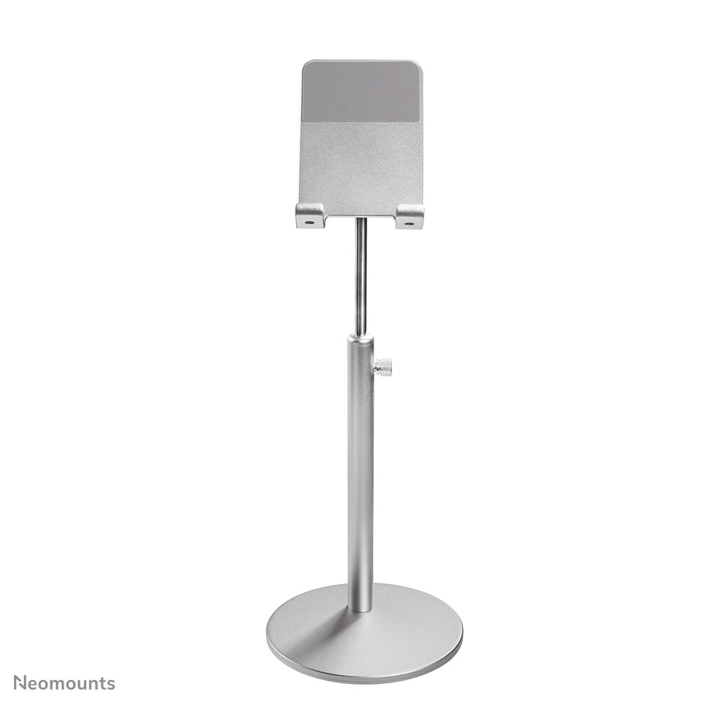 Neomounts Höhenverstellbarer Telefon-Ständer - Handy/Smartphone - Passive Halterung - Tisch/Bank - Silber