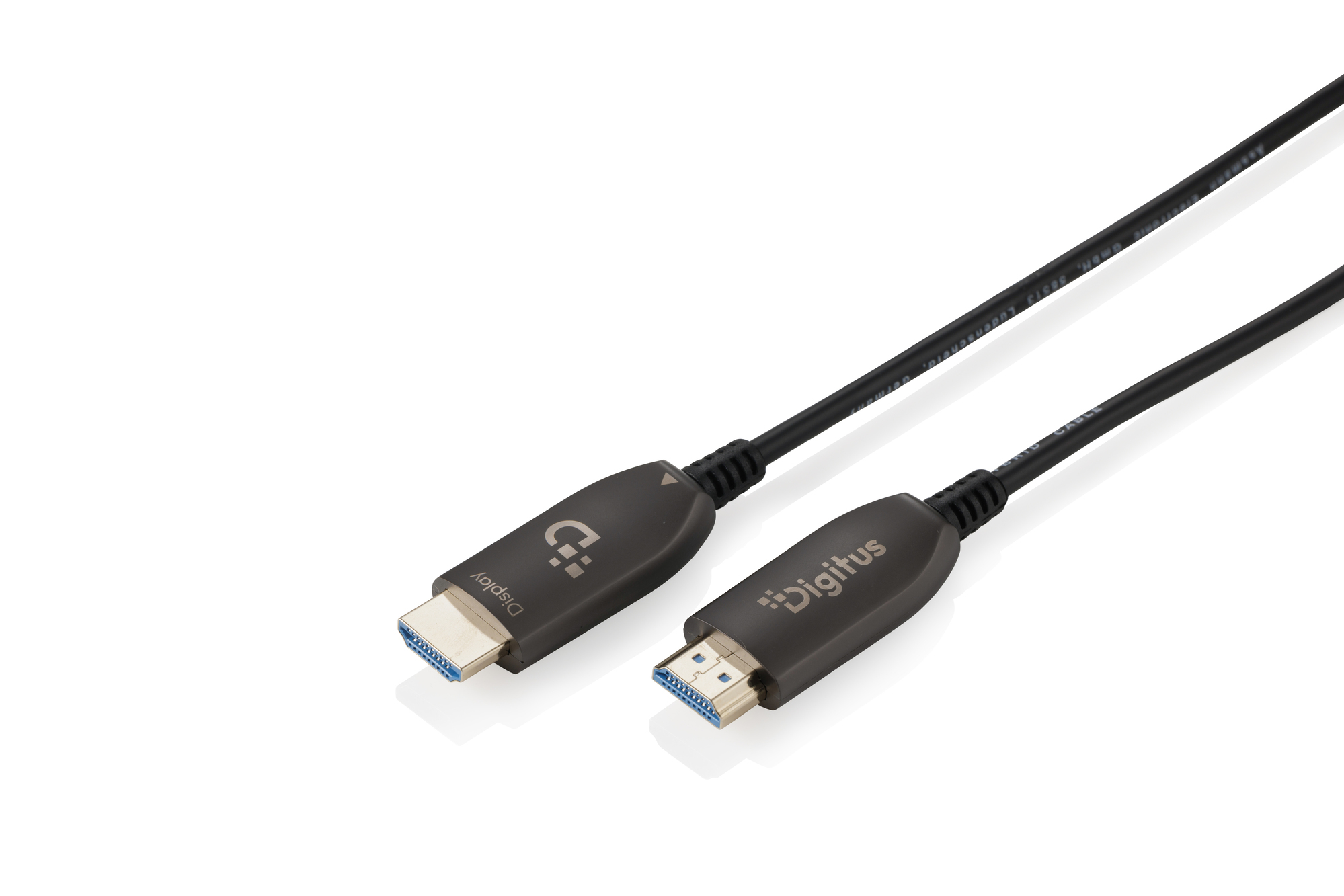 HDMI-Kabel, Männliche Stecker, HDMI 2.0, schwarzes Kabel, kurze Länge