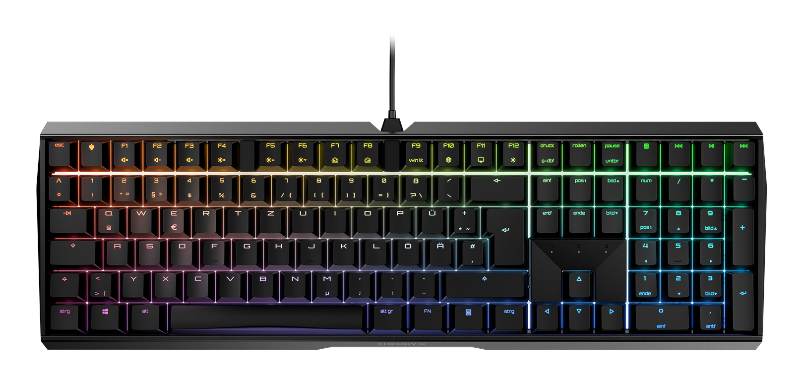 Cherry Tastatur MX BOARD 3.0 S, BROWN Switches (G80-3874LXADE-2) schwarz