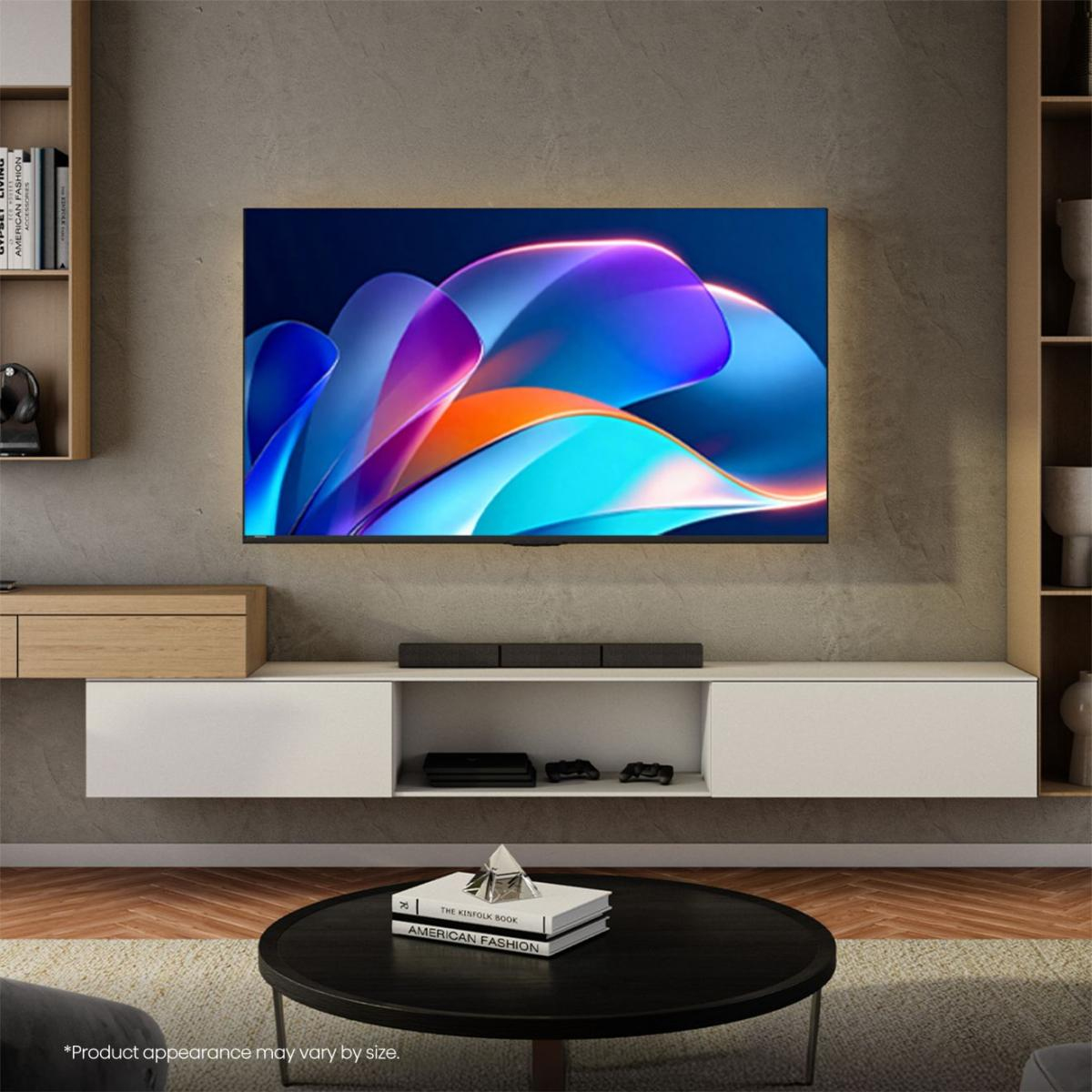 TV, Flachbildschirm, Wandmontage, Wohnzimmer, Medienkonsole