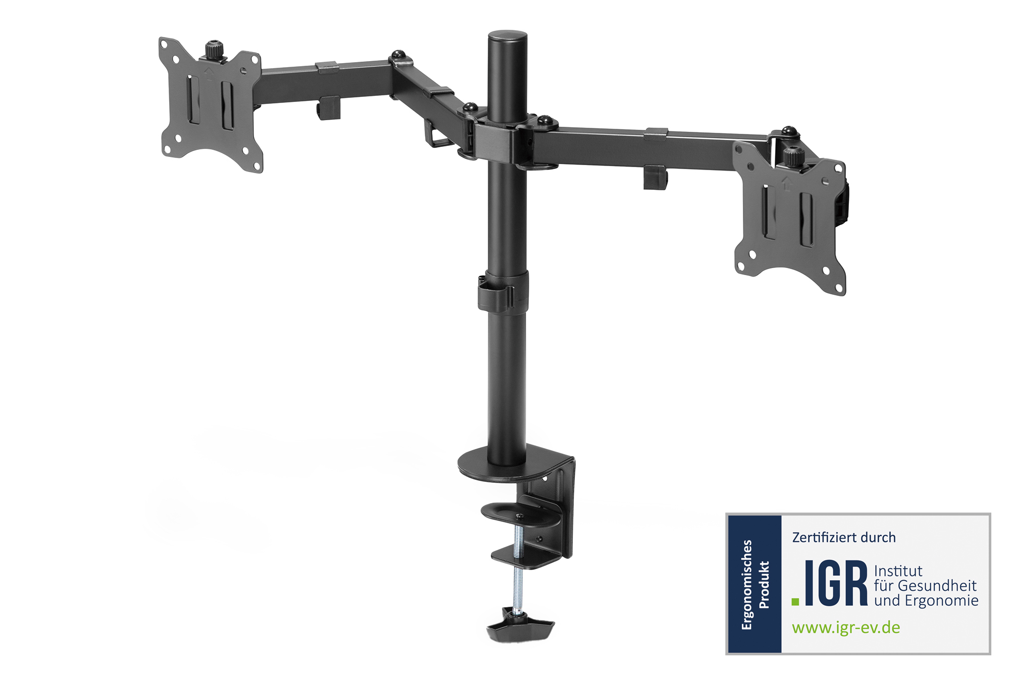 DIGITUS DA-90400 Universal Dual Monitorhalter mit Klemmbefestigung DIGITUS DA-90400 Universal Dual Monitorhalter mit Klemmbefestigung