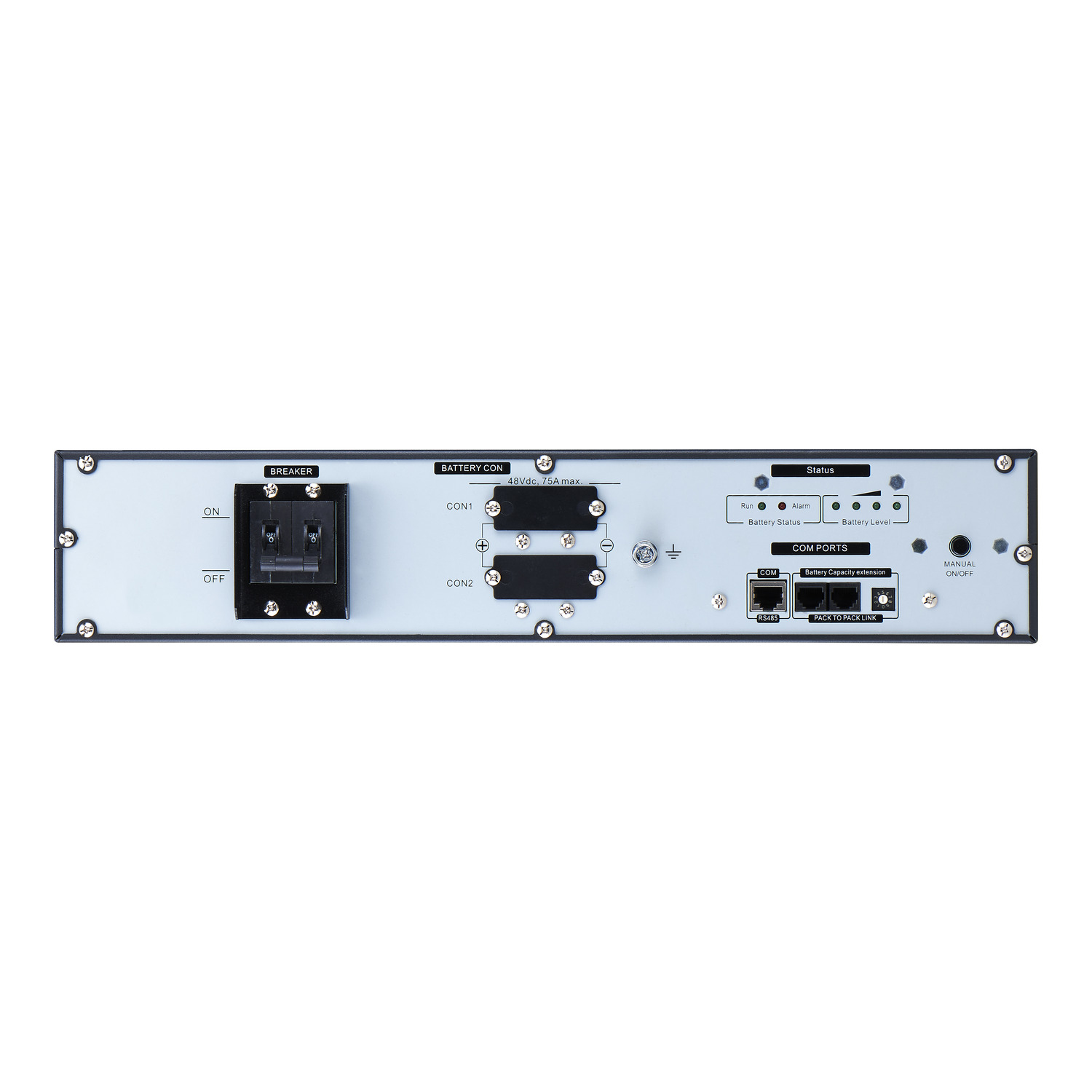 rack-mount, netzteil, leistungsschalter, metallpanel, industrielles-gerät