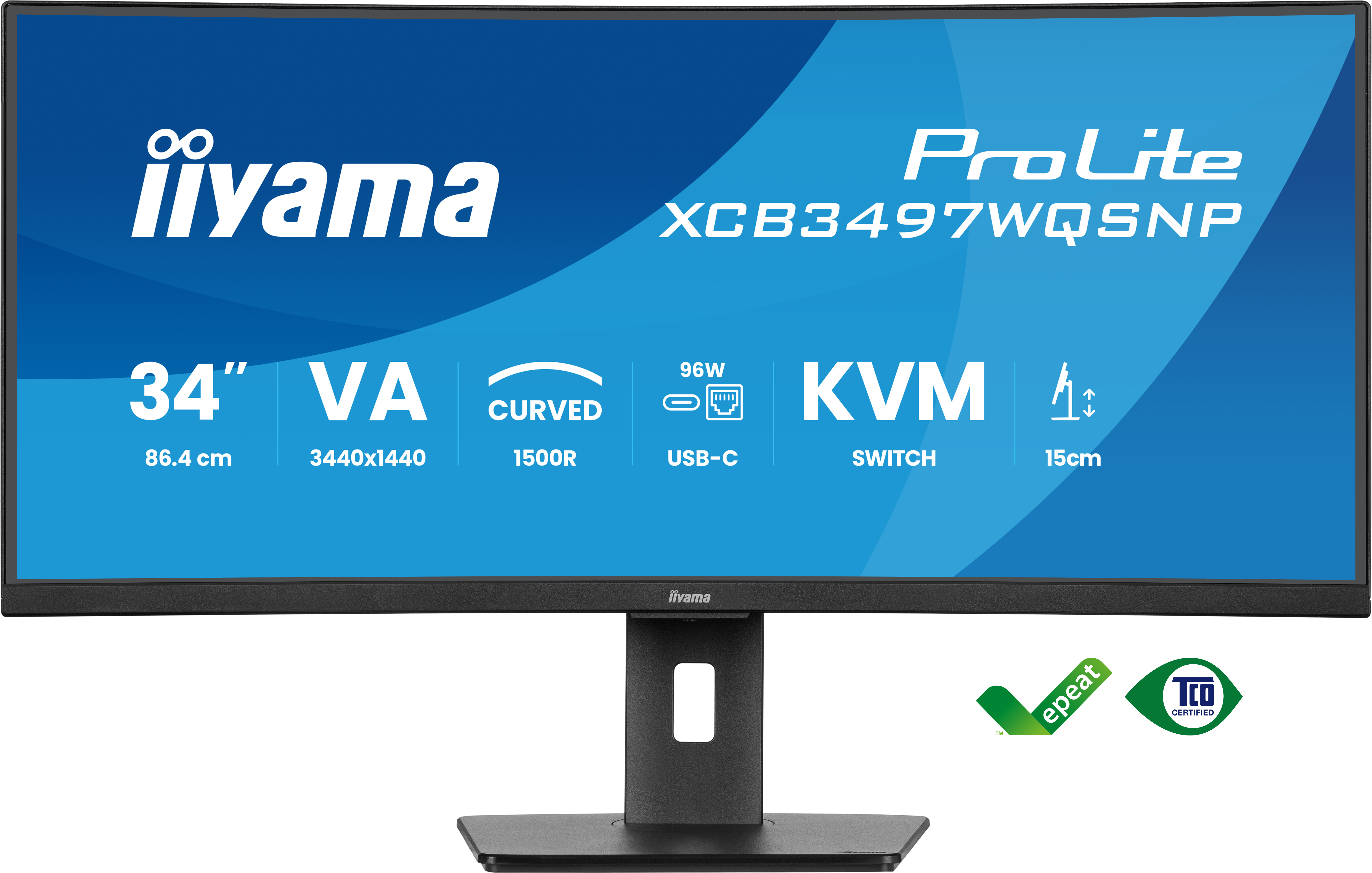IIYAMA Monitor XCB3497WQSNP-B1 Computerausrüstung, Überwachen, Bildschirm, FERNSEHER