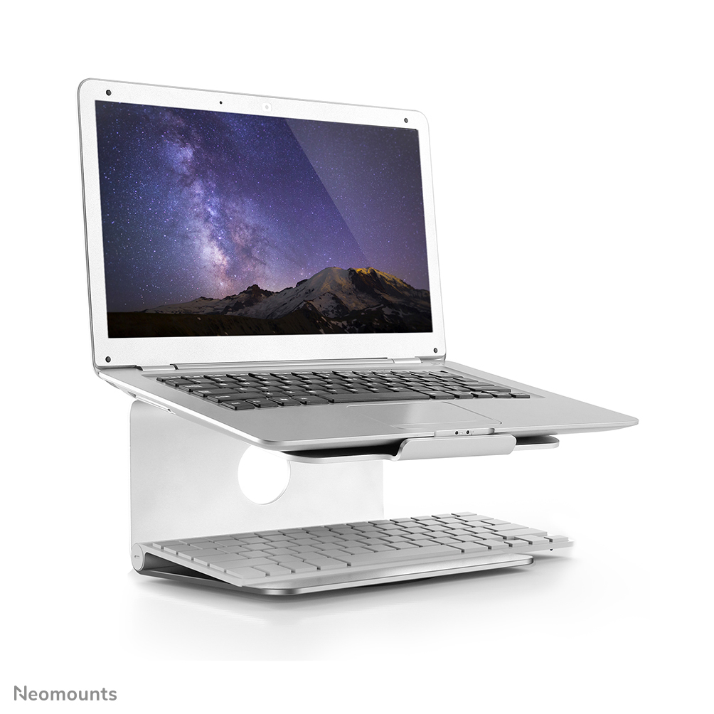 Neomounts Notebook-Ständer - Notebook-Ständer - Silber - 25,4 cm (10 Zoll) - 43,2 cm (17 Zoll) - 5 kg - 360 Grad 