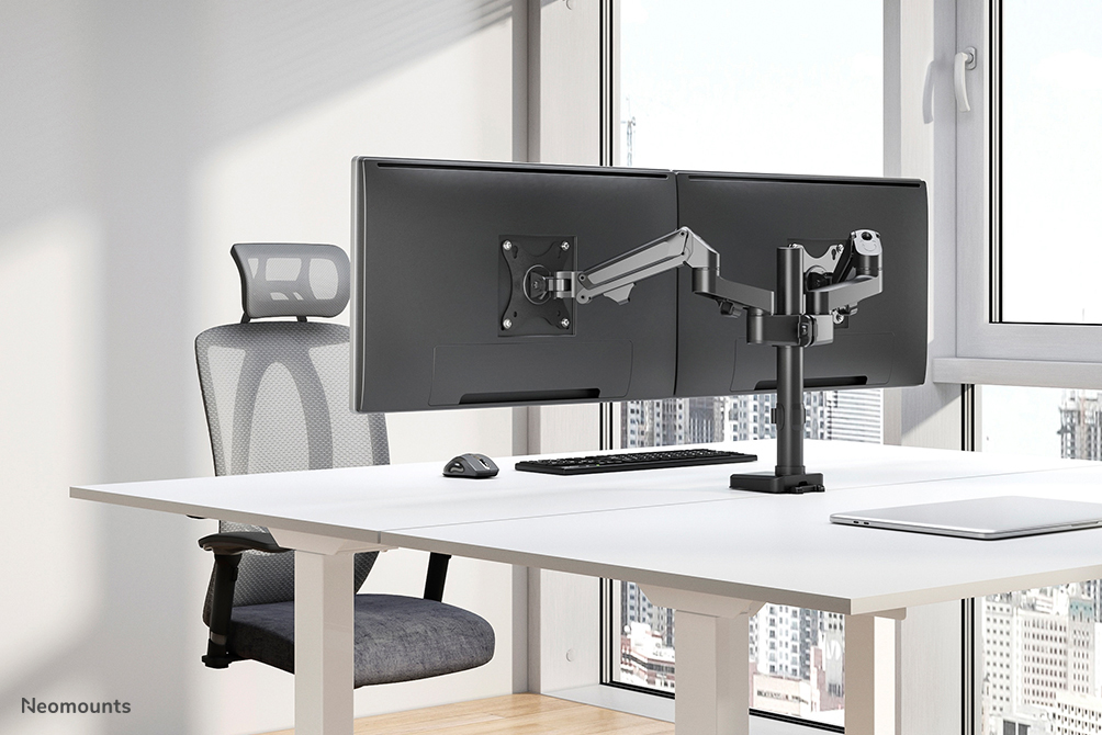 Neomounts Monitor-Tischhalterung - Klemme /Bolzen - 7 kg - 43,2 cm (17 Zoll) - 68,6 cm (27 Zoll) - 100 x 100 mm - Schwarz