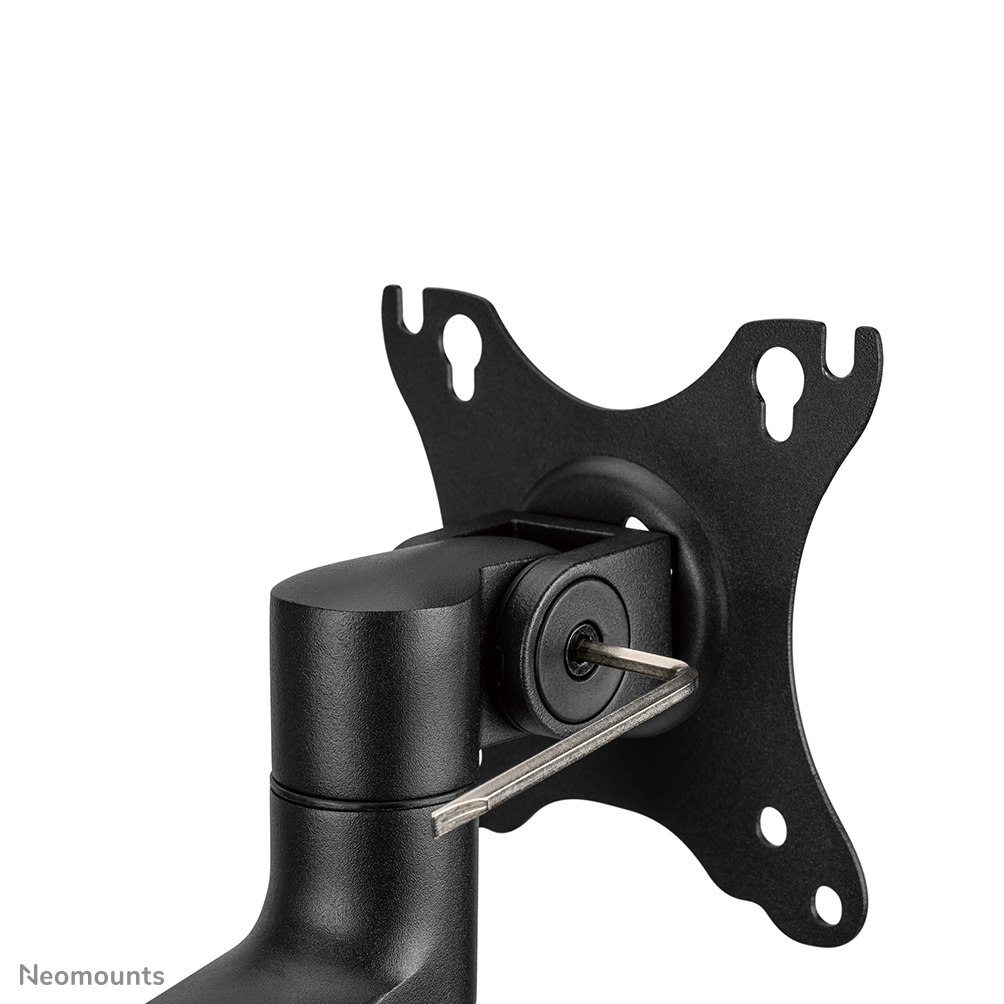 Neomounts Monitor-Tischhalterung - Klemme /Bolzen - 8 kg - 43,2 cm (17") - 68,6 cm (27") - 100 x 100 mm - Schwarz