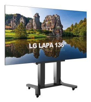 Großbildschirm, 136 Zoll, Flachbildschirm, Rollständer, LG