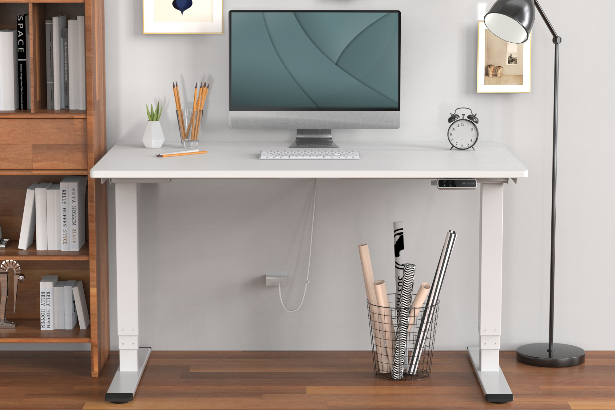 Arbeitsplatz, Schreibtisch, Computer, Gerät, Dekoration