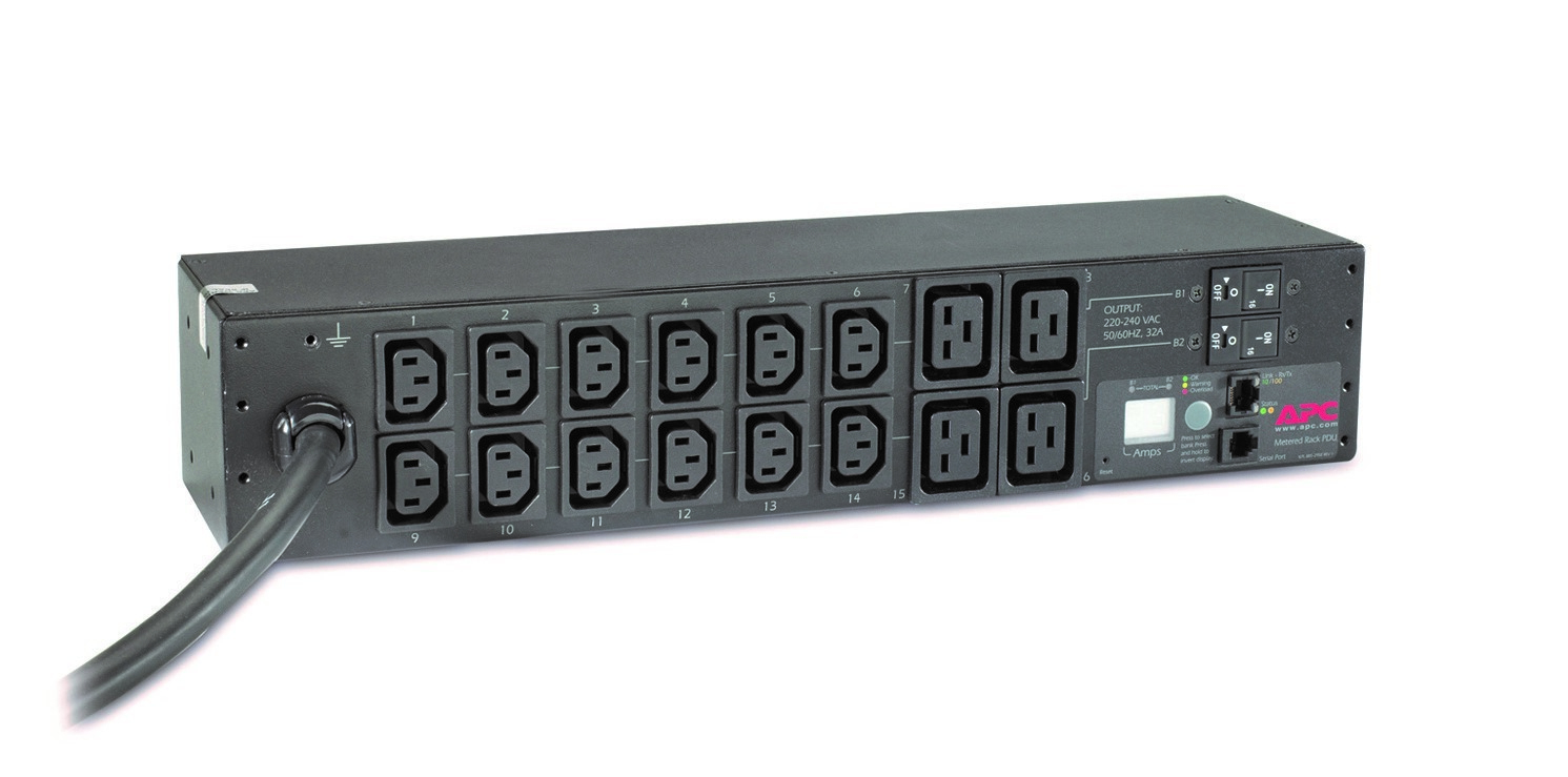 APC AP7822B - RACK PDU, METERED, 2U, 32A, 230V, (12) C13 & (4) C19