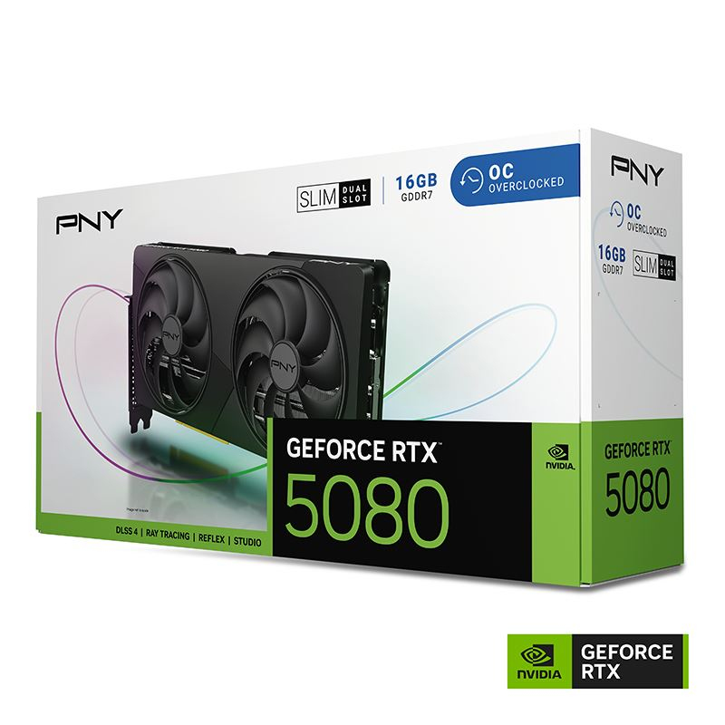 GeForce RTX 5080, Grafikkarte, 16GB, OC Overclocked, Dual Slot