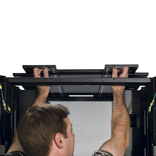 APC NetShelter SX Gehäuse mit schwarzen Seitenteilen, 42