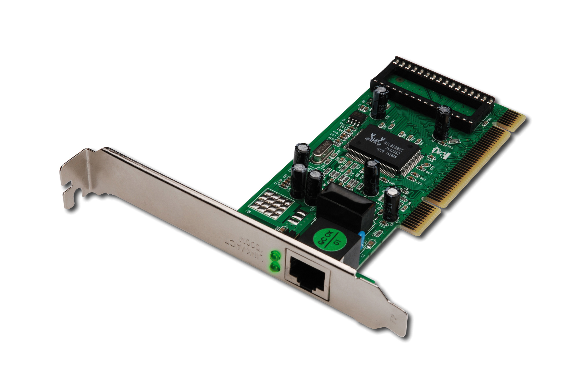 DIGITUS DN-10110 Single Port Gigabit Ethernet Netzwerkkarte, RJ45, PCI, Realtek Chipsatz DIGITUS DN-10110 Single Port Gigabit Ethernet Netzwerkkarte, RJ45, PCI, Realtek Chipsatz