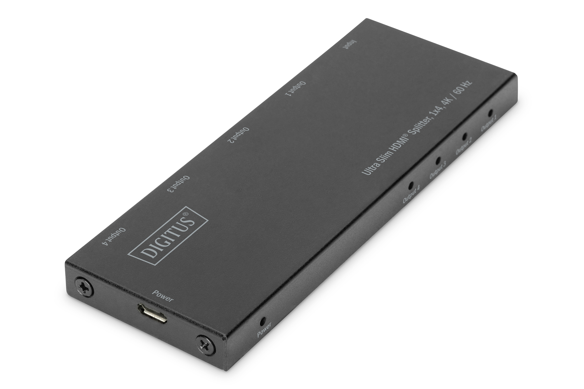 HDMI-Splitter, Ultra- slim, 4K-Unterstützung, 60 Hz, DC-Stromversorgung