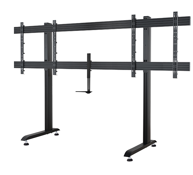 B-TECH SYSTEM X - XXL Twin Screen VC Stand (VESA 1000 x 800) BT8528/BB B-TECH SYSTEM X - XXL Twin Screen VC Stand (VESA 1000 x 800) BT8528/BB