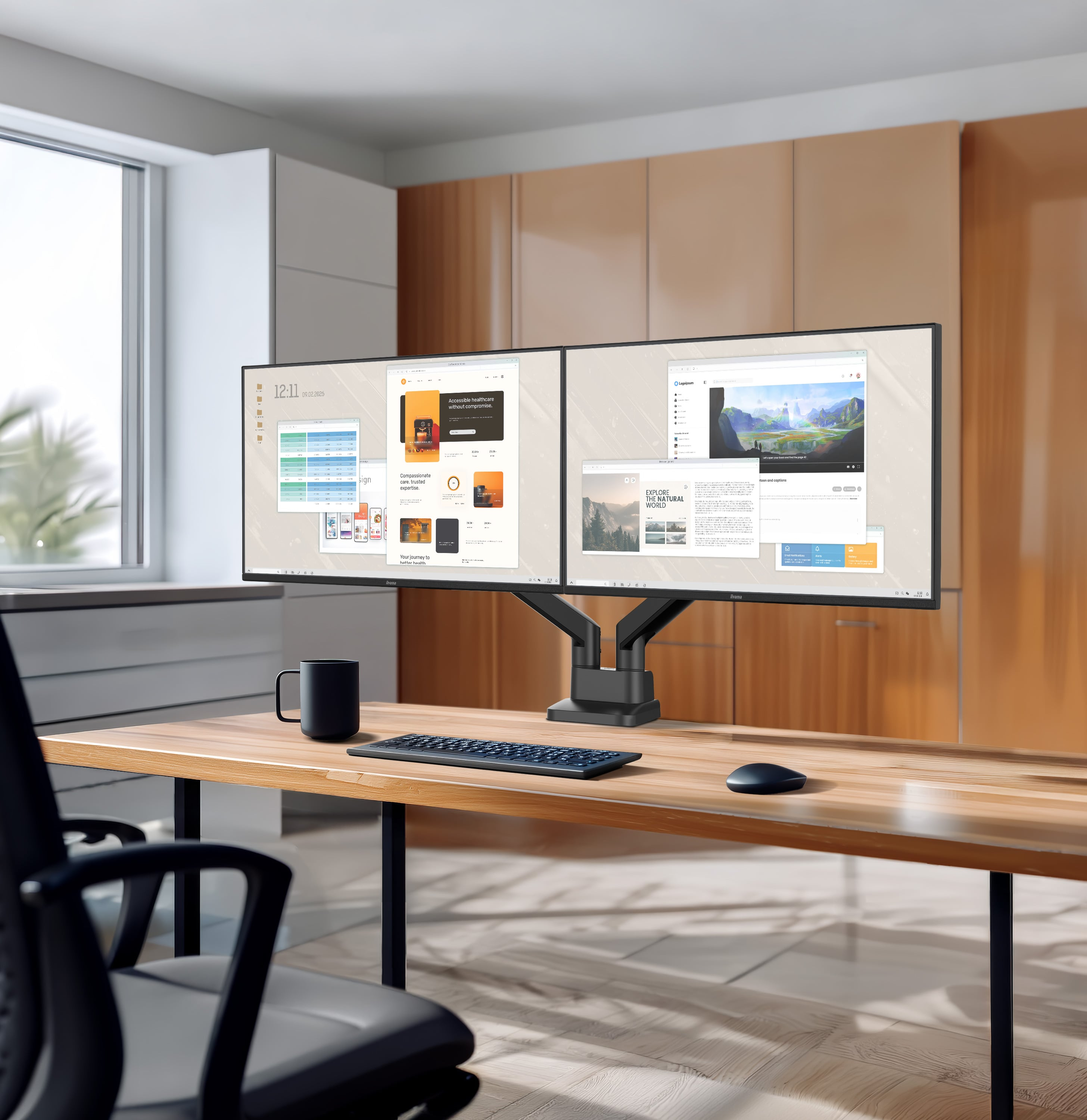 monitor,  dual monitor,  desk setup,  ultrawide,  workstation