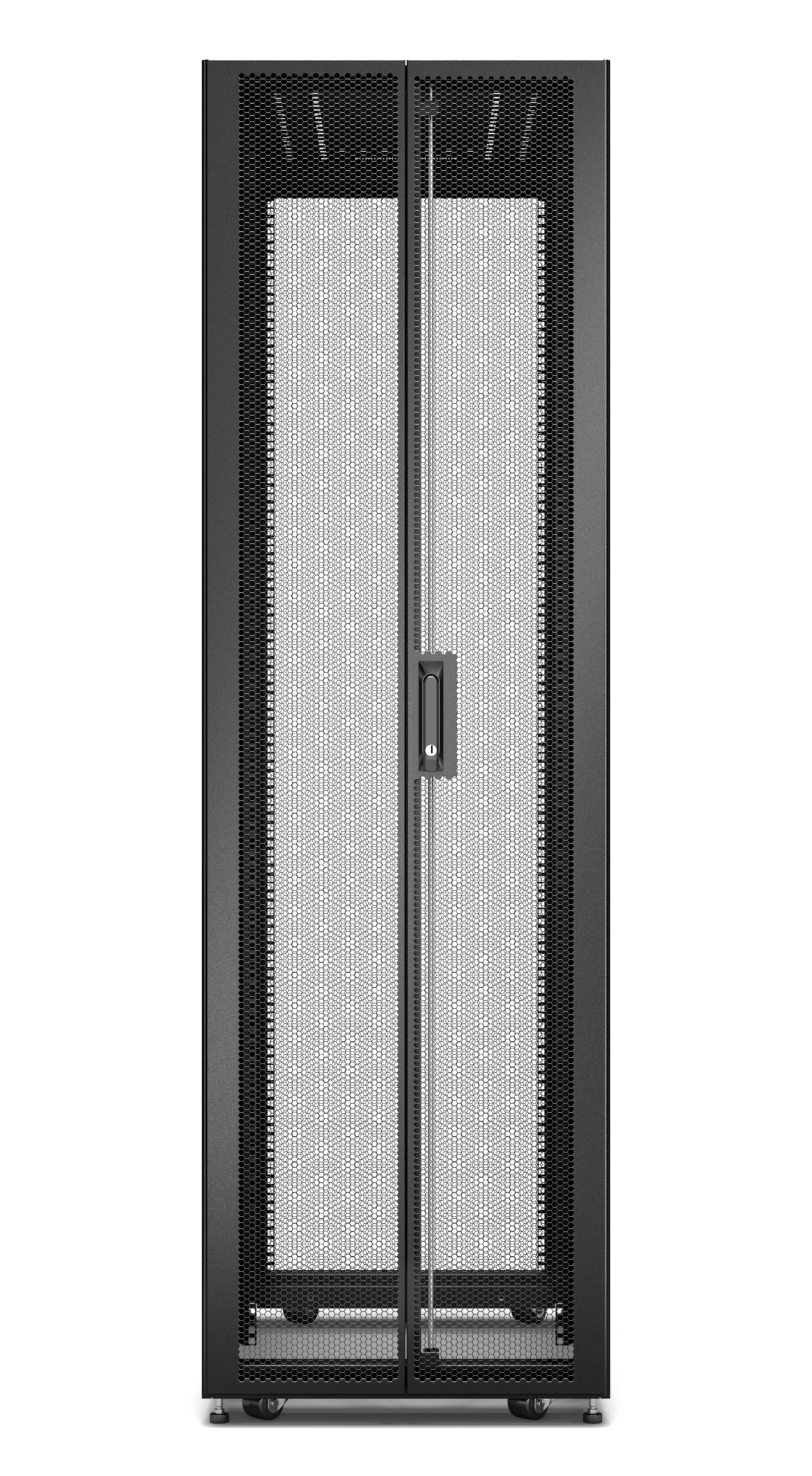APC ER6220 - Easy Rack 600mm/42U/1200mm , mit Roof, castors, feet and 4 Brackets, No Side panels, black