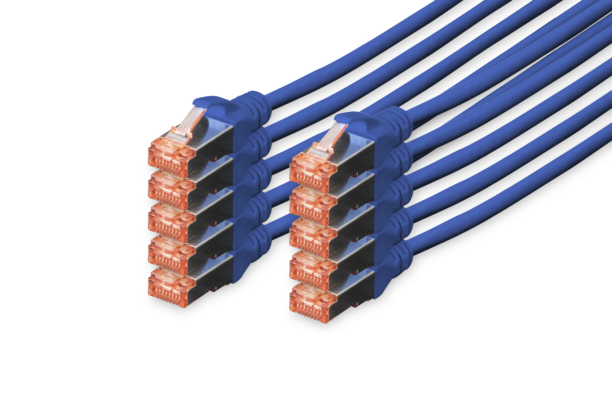 DIGITUS DK-1644-030-B-10 CAT 6 S/FTP Patchkabel, 10 Stück DIGITUS DK-1644-030-B-10 CAT 6 S/FTP Patchkabel, 10 Stück