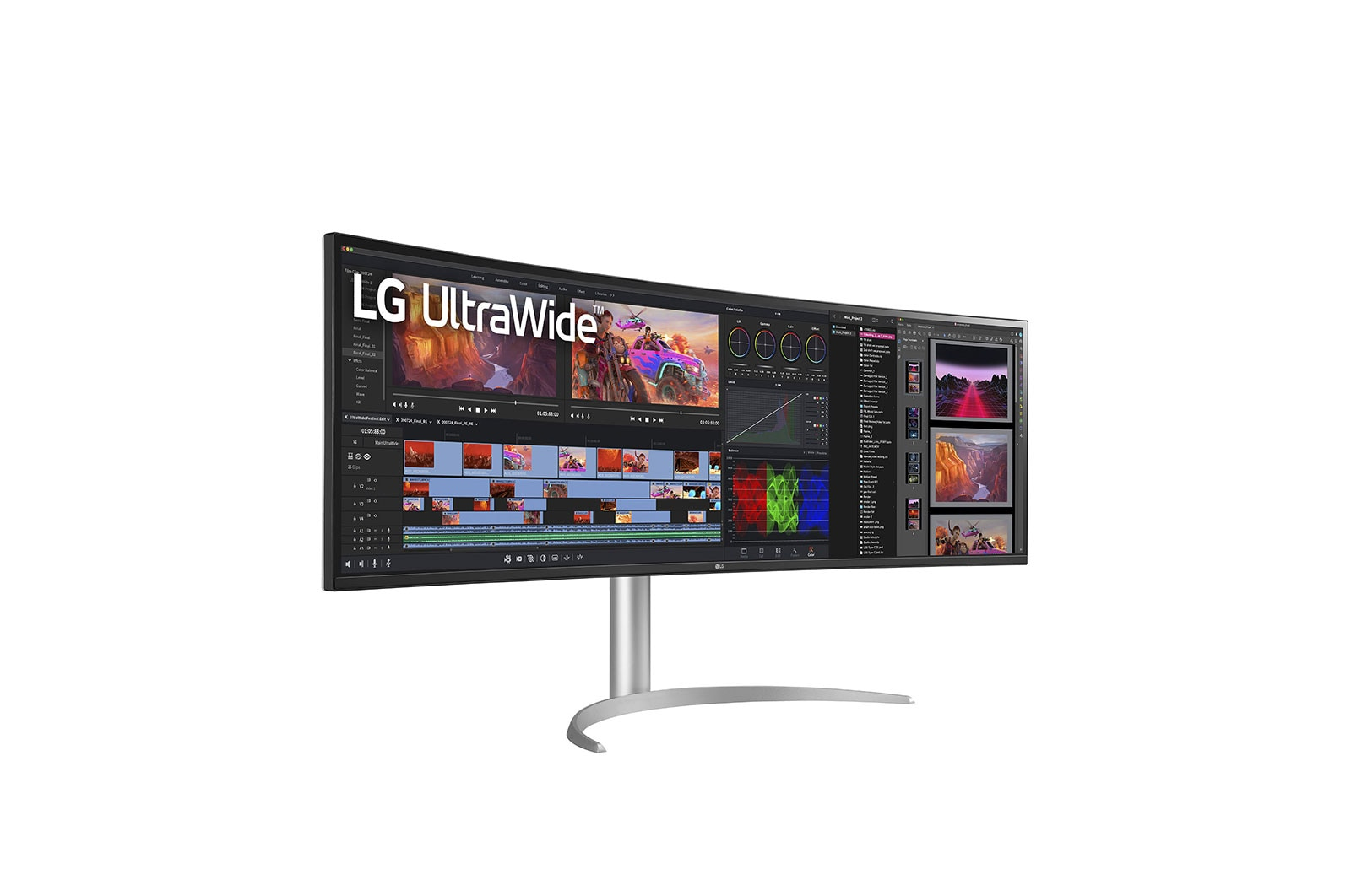 LG Monitor  49" 49WQ95X-W UltraWide QHD HDMI DP USB IPS 32:9 weiÃŸ (Speditionsversand)