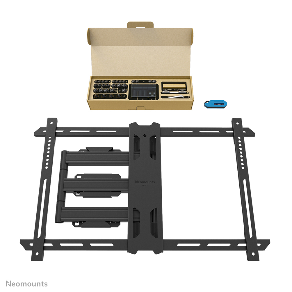 Neomounts Select TV-Wandhalterung - 101,6 cm (40 Zoll) - 177,8 cm (70 Zoll) - 100 x 100 mm - 600 x 400 mm - -2 - 12 Grad  - Schwarz