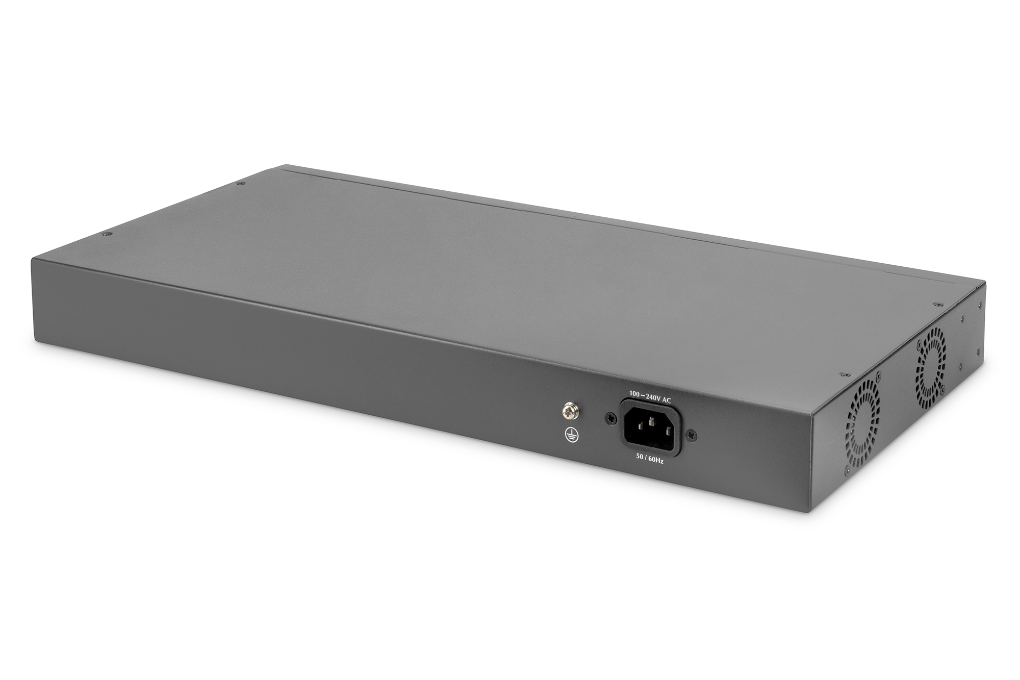rack-mount Netzteil, Wechselspannungs-Netzeingang 100-240V, Metallgehäuse, Lüfteröffnungen, Stromversorgung