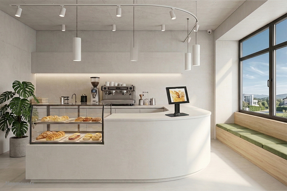 Kaffeebar, Backstube, Espressomaschine, Theke, Backwaren