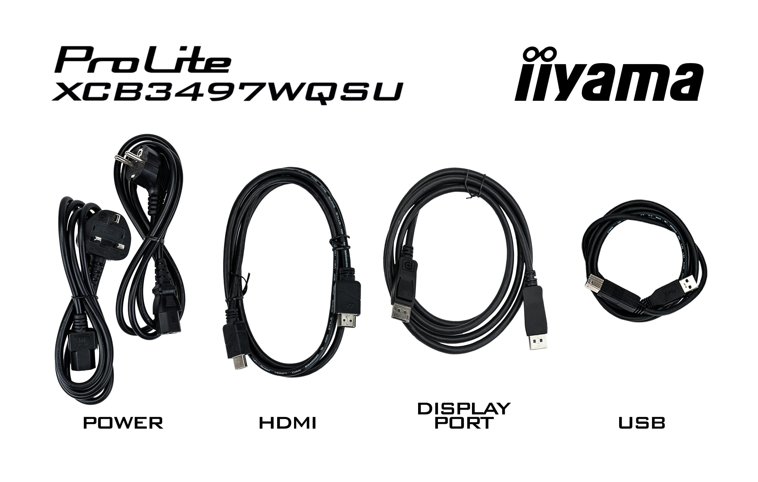 IIYAMA Monitor XCB3494WQSU-B1 Adapter, Elektronik
