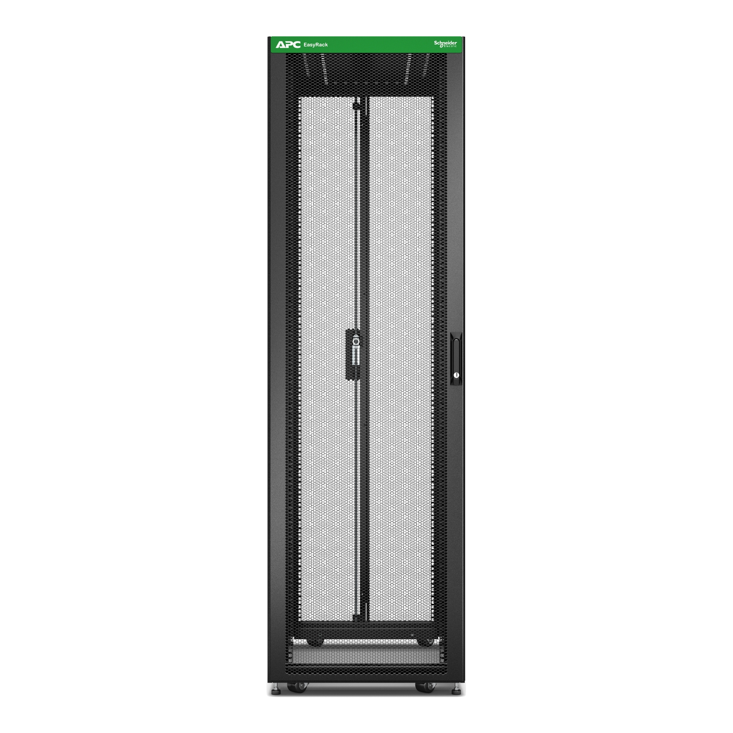 Server-Rack, Datenzentrum, Schrank, Metallrahmen, Belüftete Tür