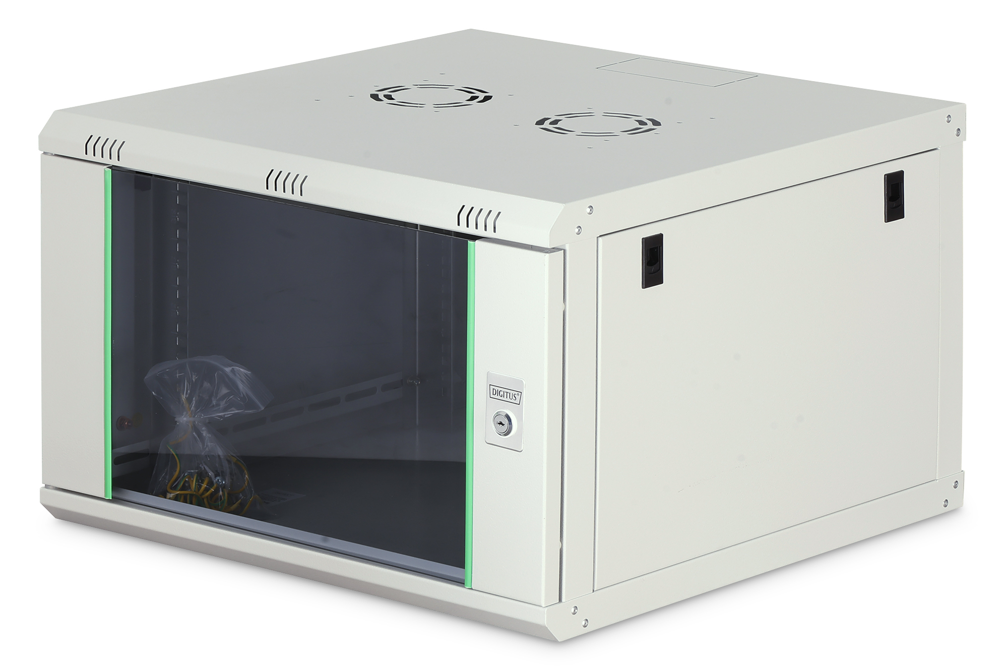 DIGITUS DN-19 07U-6/6-EC Wandgehäuse Dynamic Basic Serie - 600x600 mm (BxT) Computerausrüstung, Mikrowelle, Ofen, Kiste