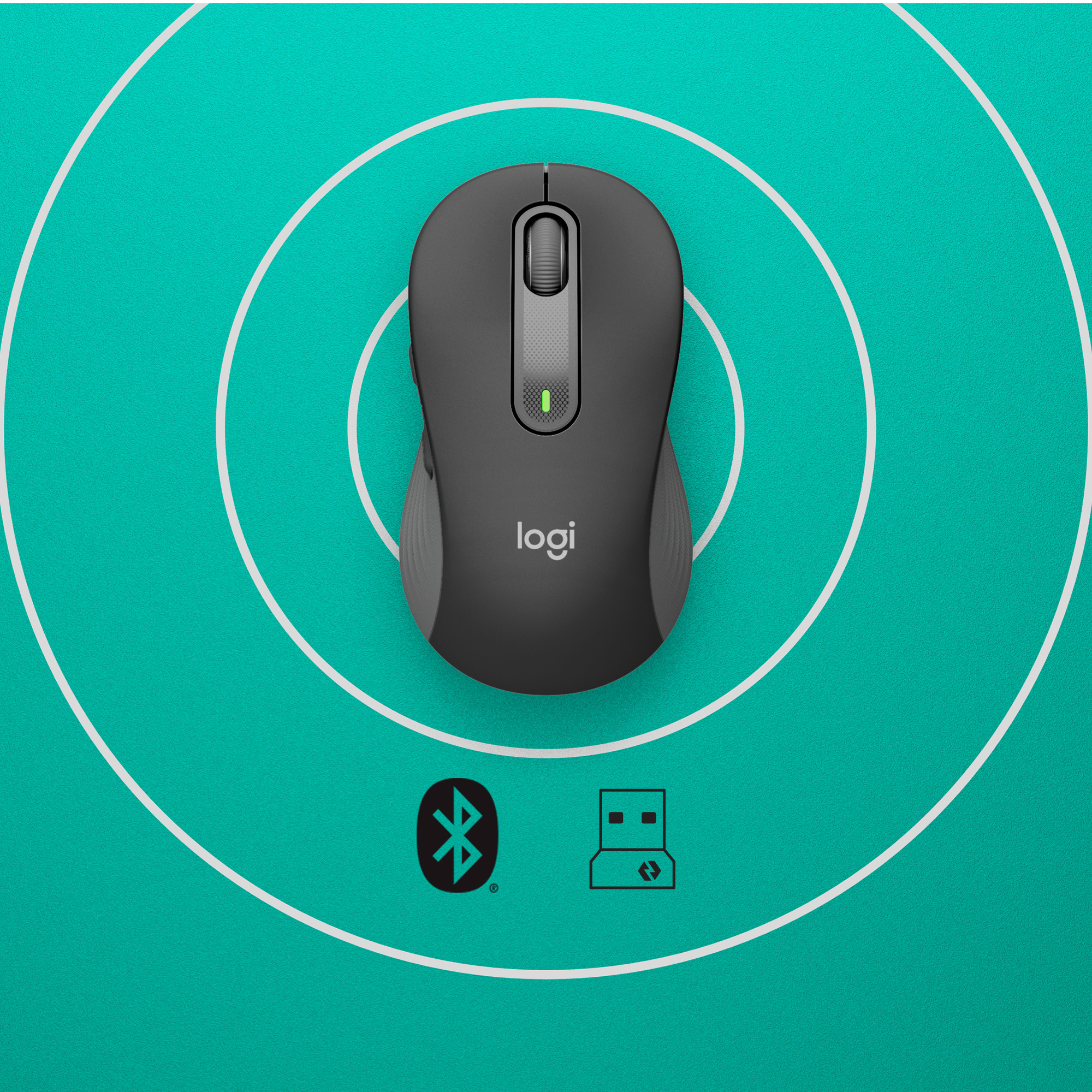 Logitech Maus Signature M650, graphite