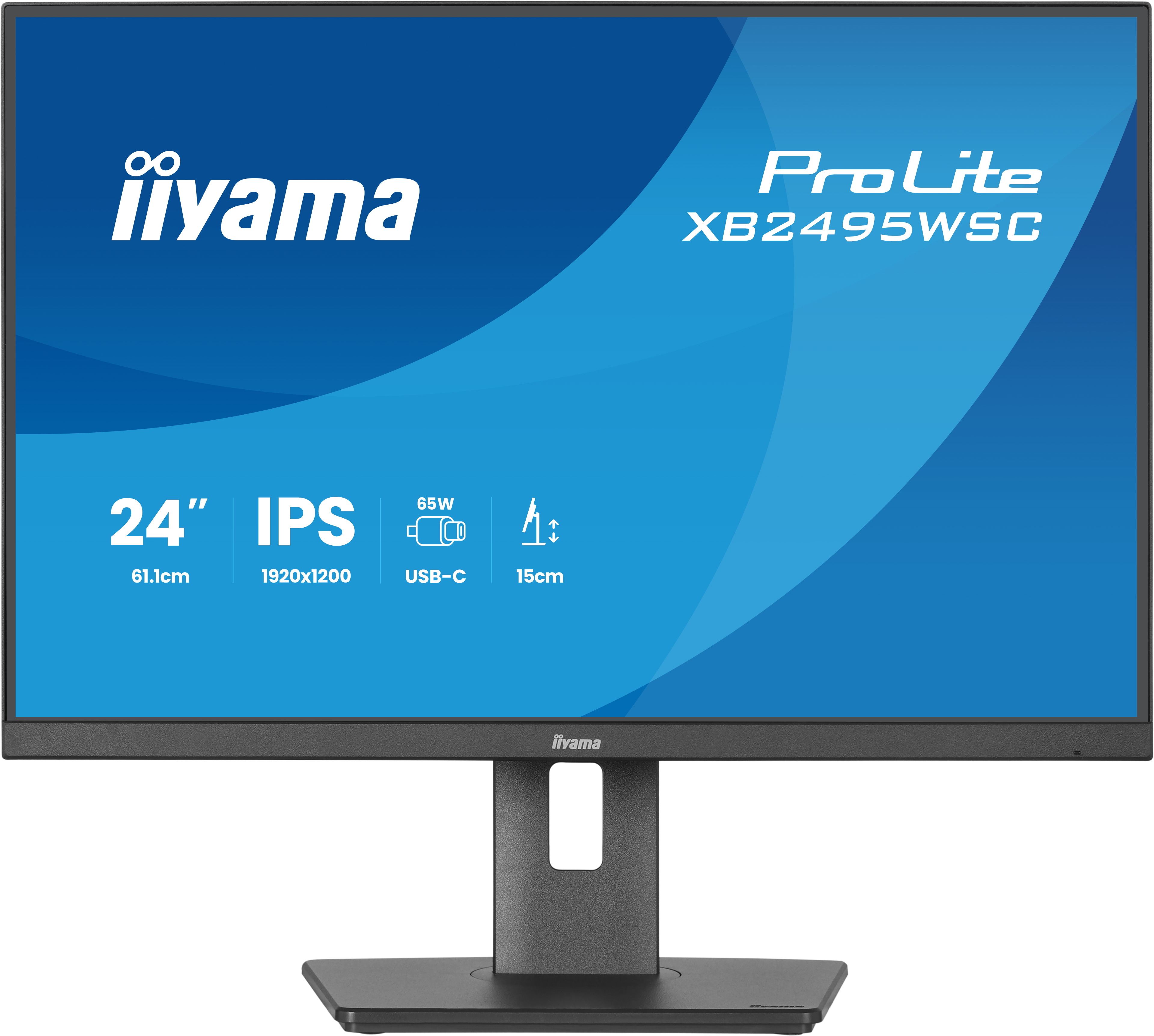 24 Zoll, IPS, USB-C, 65W, Monitorständer