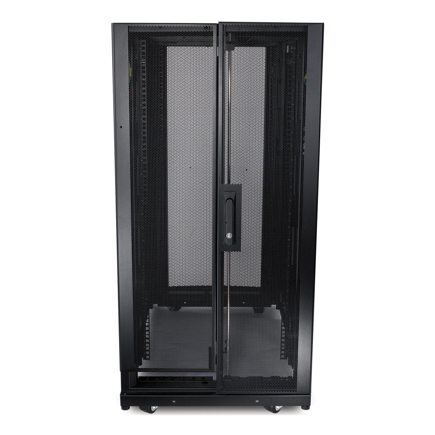 rack, Servergehäuse, Schrank, Netzmesh-Tür, Schlossbar