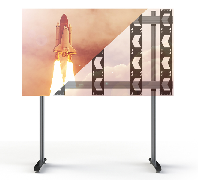 B-TECH SYSTEM X - Floor Stand for Unilumin UpanelS 4x4 DVLED Videowalls BT93UNIUPS-S-4X4/BB B-TECH SYSTEM X - Floor Stand for Unilumin UpanelS 4x4 DVLED Videowalls BT93UNIUPS-S-4X4/BB