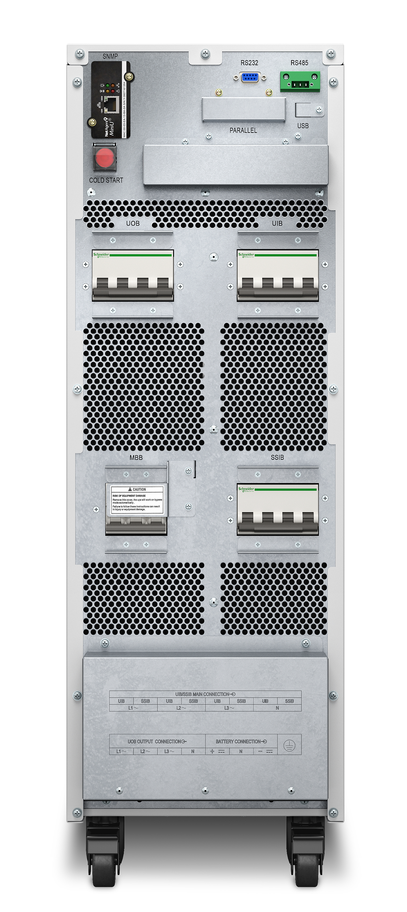 APC E3SUPS40KH - Easy UPS 3S 40 kVA 400 V 3:3 UPS for external batteries