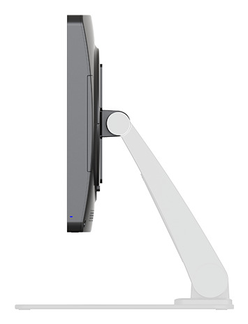 monitor, computer monitor, desk mount, adjustable stand, screen side view