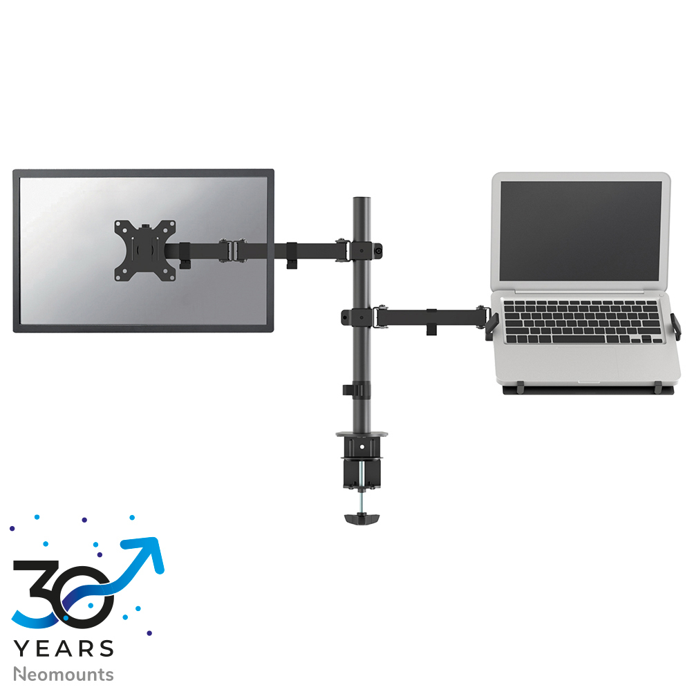 Monitorarm, Doppelte Monitorhalterung, Verstellbarer Arm, Klemmhalterung, Laptop-Halterung
