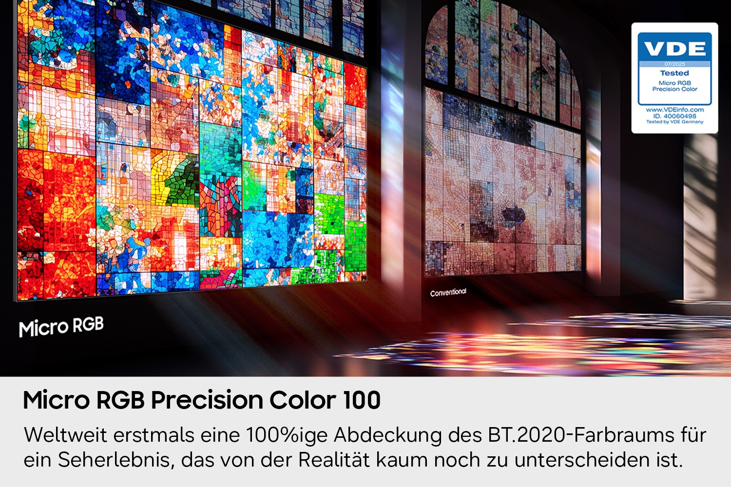 RGB, Micro RGB, Präzisionsfarbe, Display-Wand, Farbmosaik