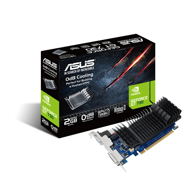 VGA ASUS GeForce GT 730-SL-2GD5-BRK 2 GB - 1x VGA 1 x HDMI 1 x DVI-D passiv LP Computerausrüstung, Elektronik, Hardware, Adapter