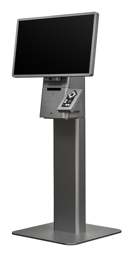 Kiosk, Monitor, Touchscreen, Ständer, Metall