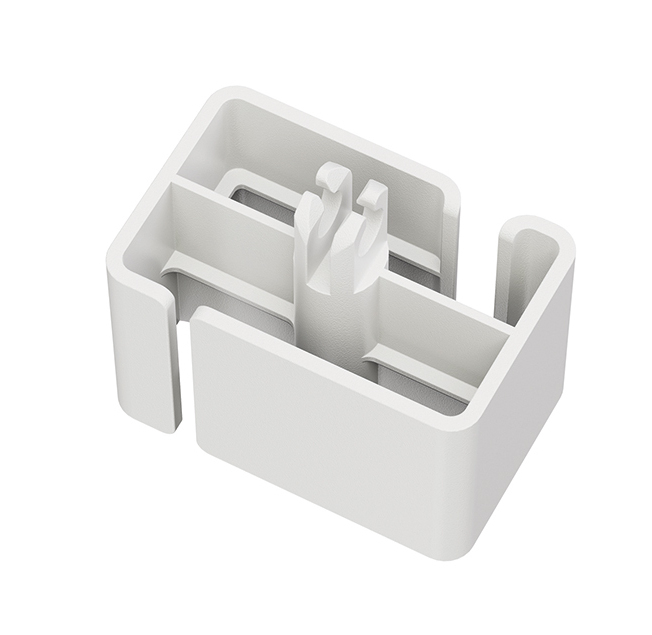 Organizer, Phone holder, Desk organizer, White, Cable management